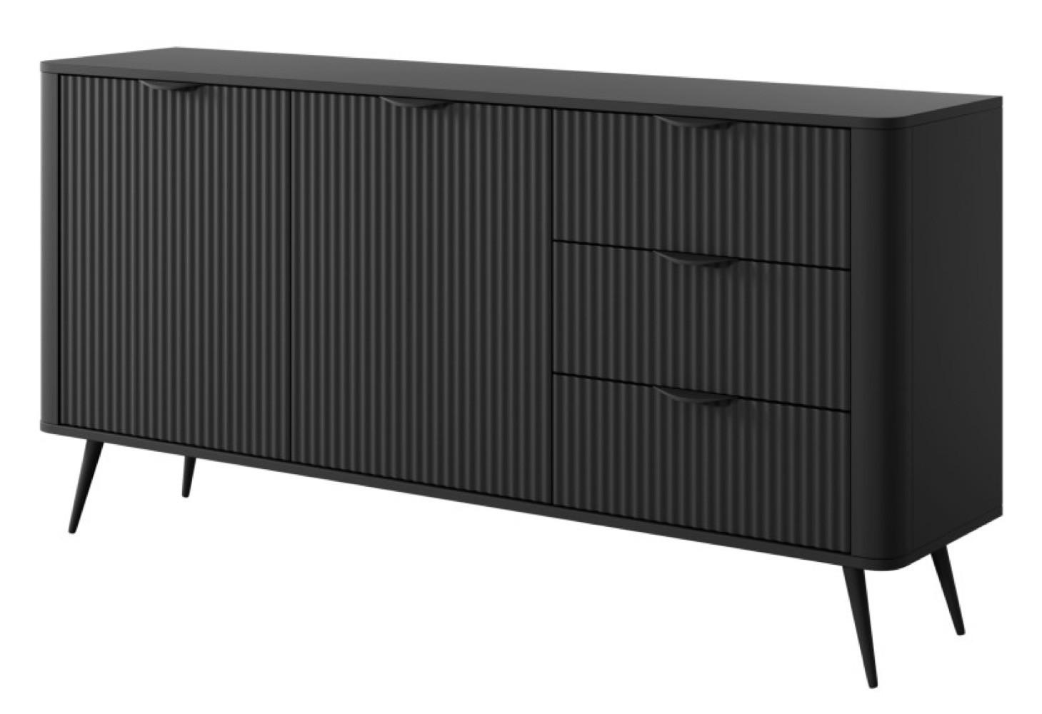 Sepro Meble Kommode Schwarz 163x81x38 cm