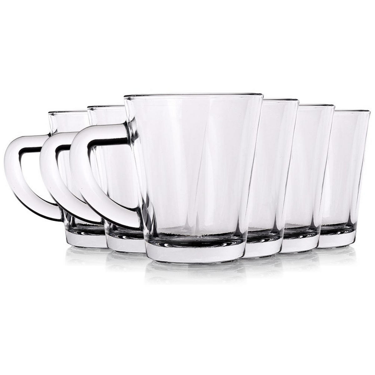 ESPRESSOGLAS-SET mit Griff 6er-Pack transparent - Klar, Glas (0.07L) - Excellent Houseware