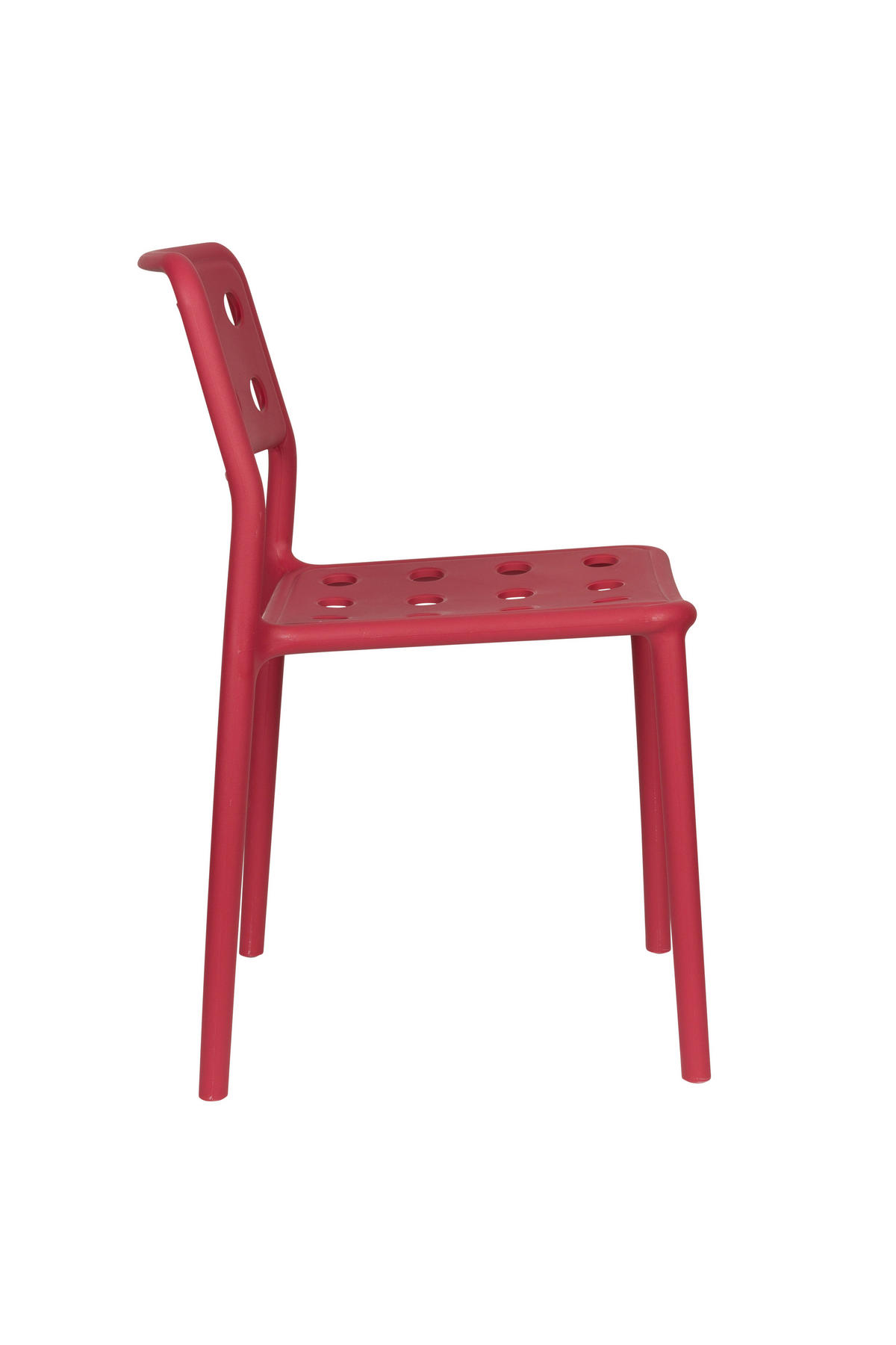 ESSZIMMERSTUHL Serra - Rot - 53/45.5/80 cm - 4er-Set - Rot, Kunststoff (45.5/80/53cm)