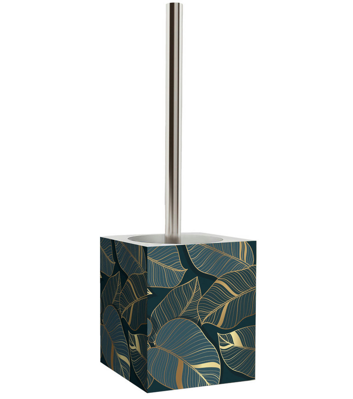 BADEZIMMER Set Monstera - Grün, Kunststoff (7/17/7cm) - Sanilo