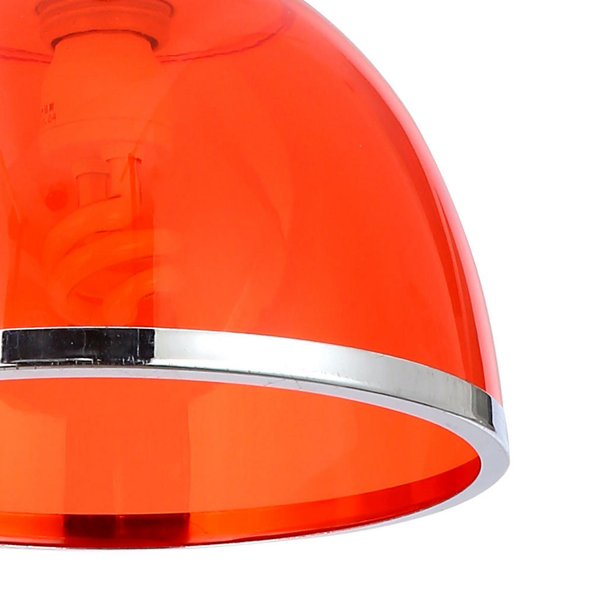 LED HÄNGELEUCHTE CARLO Rot - Rot, Metall (23/23/120cm)