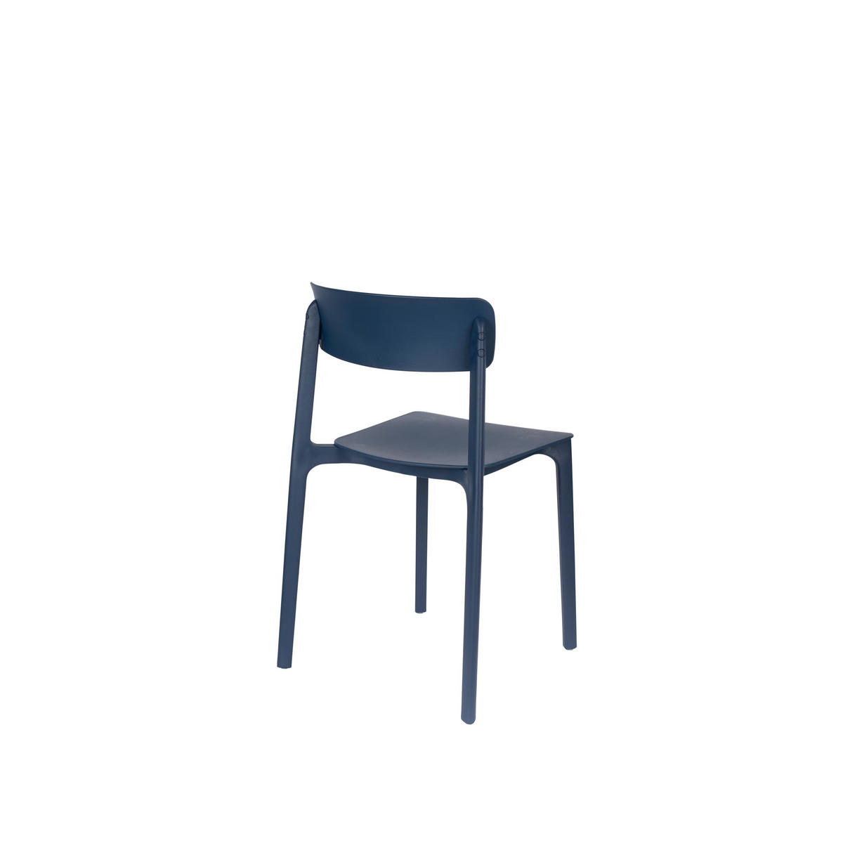 GARTENSTUHL Clive Dunkelblau - 4 er Set - Blau, Kunststoff (48/79/47cm) - Housecraft Living
