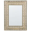 WANDSPIEGEL gold rechteckig 69/90 cm Dehradun - Goldfarben, Metall (60/90/5cm) - Beliani