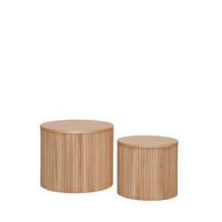 COUCHTISCH FESTER Vemi Natürlich 50 cm / 39 cm x 40 cm / 34 cm - Naturfarben, Holzwerkstoff (50/50/40cm) - Klast Home