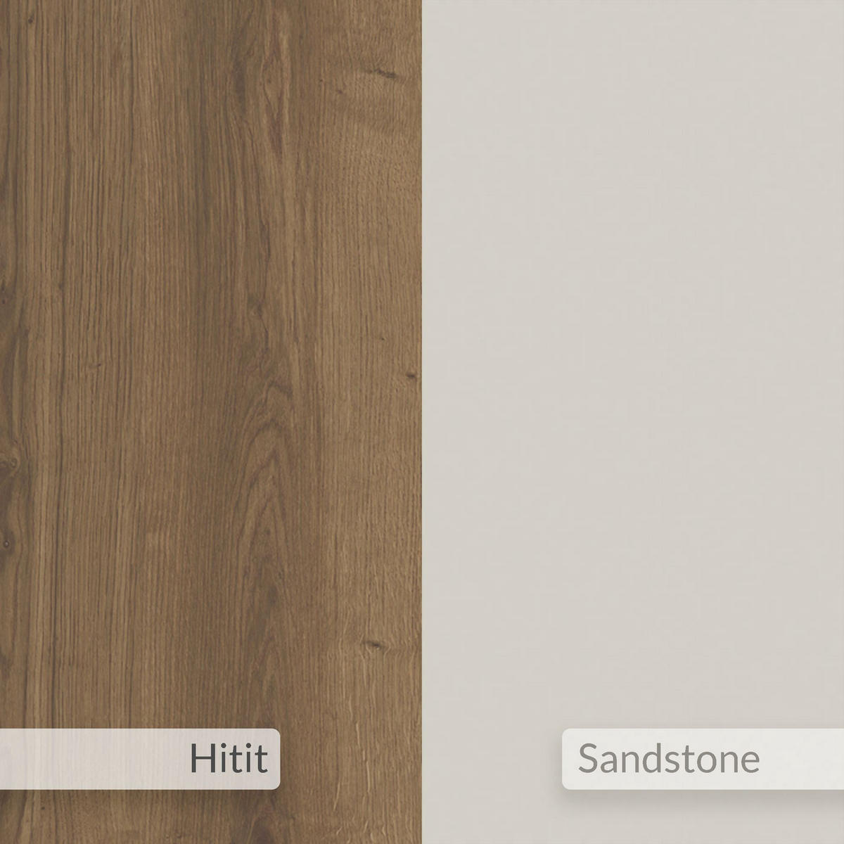 BUFFETSCHRANK gora wide Weiß - Beige, Holz (36/82/180cm) - Habitat Garten