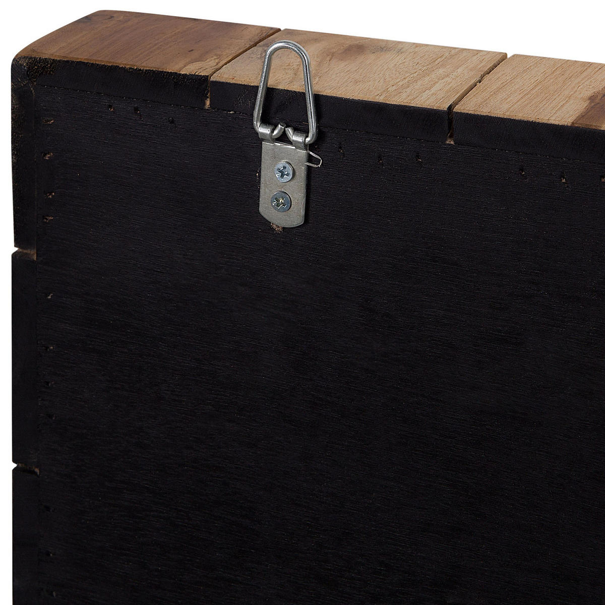 WANDDEKORATION Teakholz heller holzfarbton Twig - Hellbraun, Holz (85/85/6cm) - Beliani