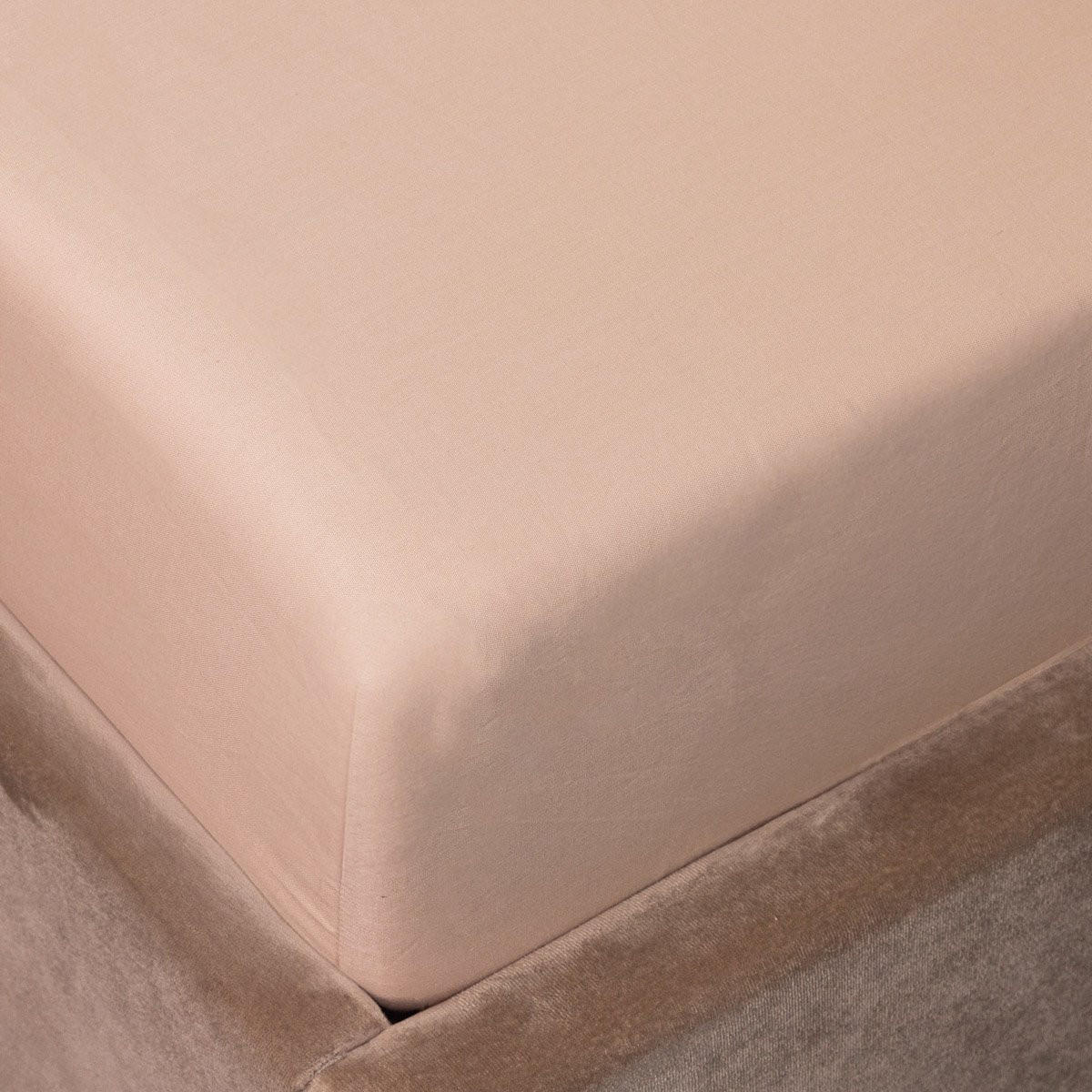 BETTLAKEN Danielle beige Satin 180/200 cm - Beige, Textil (180/200cm) - Homla