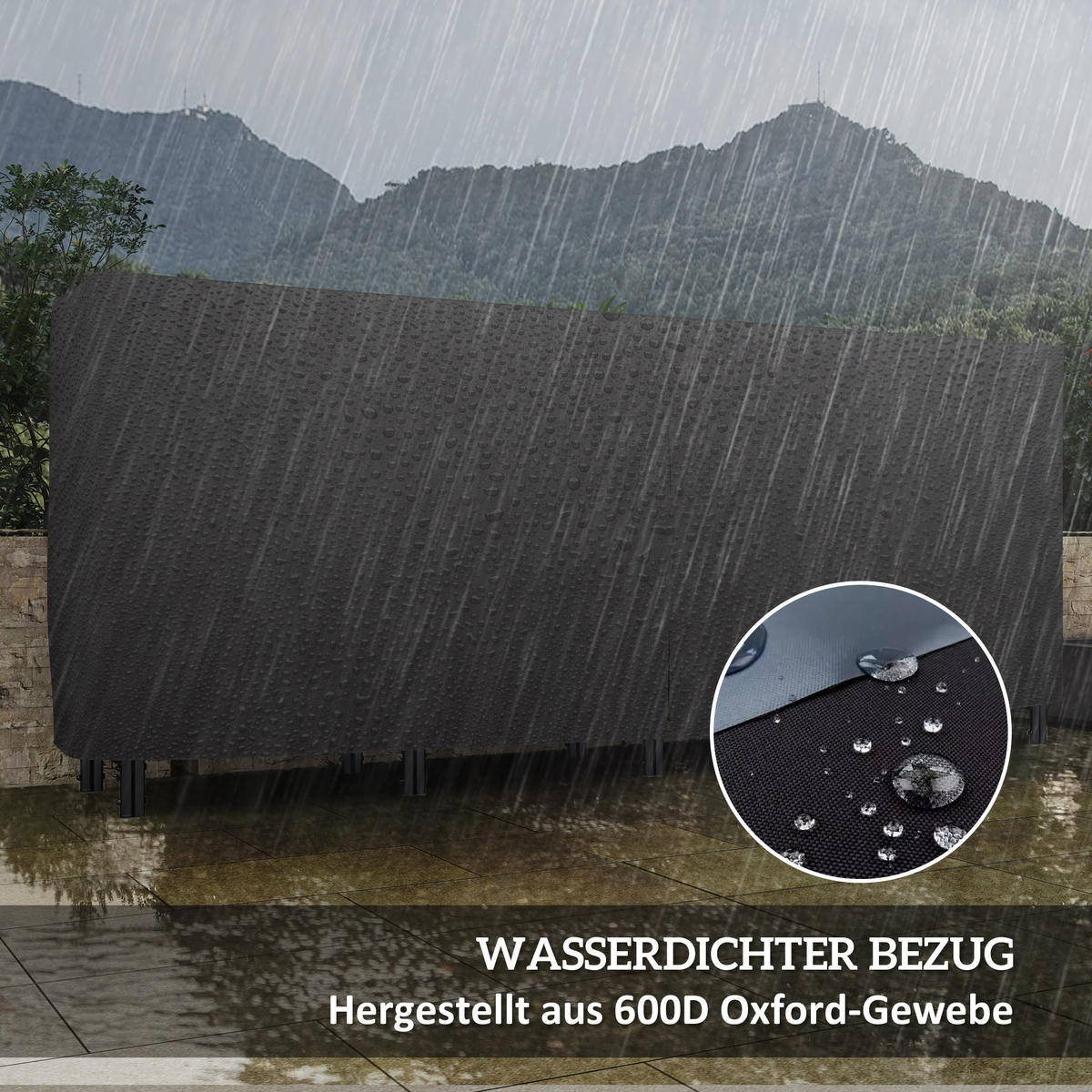 KAMINHOLZREGAL bis 200 kg - Schwarz, Metall (36/99/240cm) - Outsunny