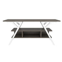 TV Stand Minerva Weiß Wenge - Alteiche, Holzwerkstoff (120/55/35cm) - Decorotika