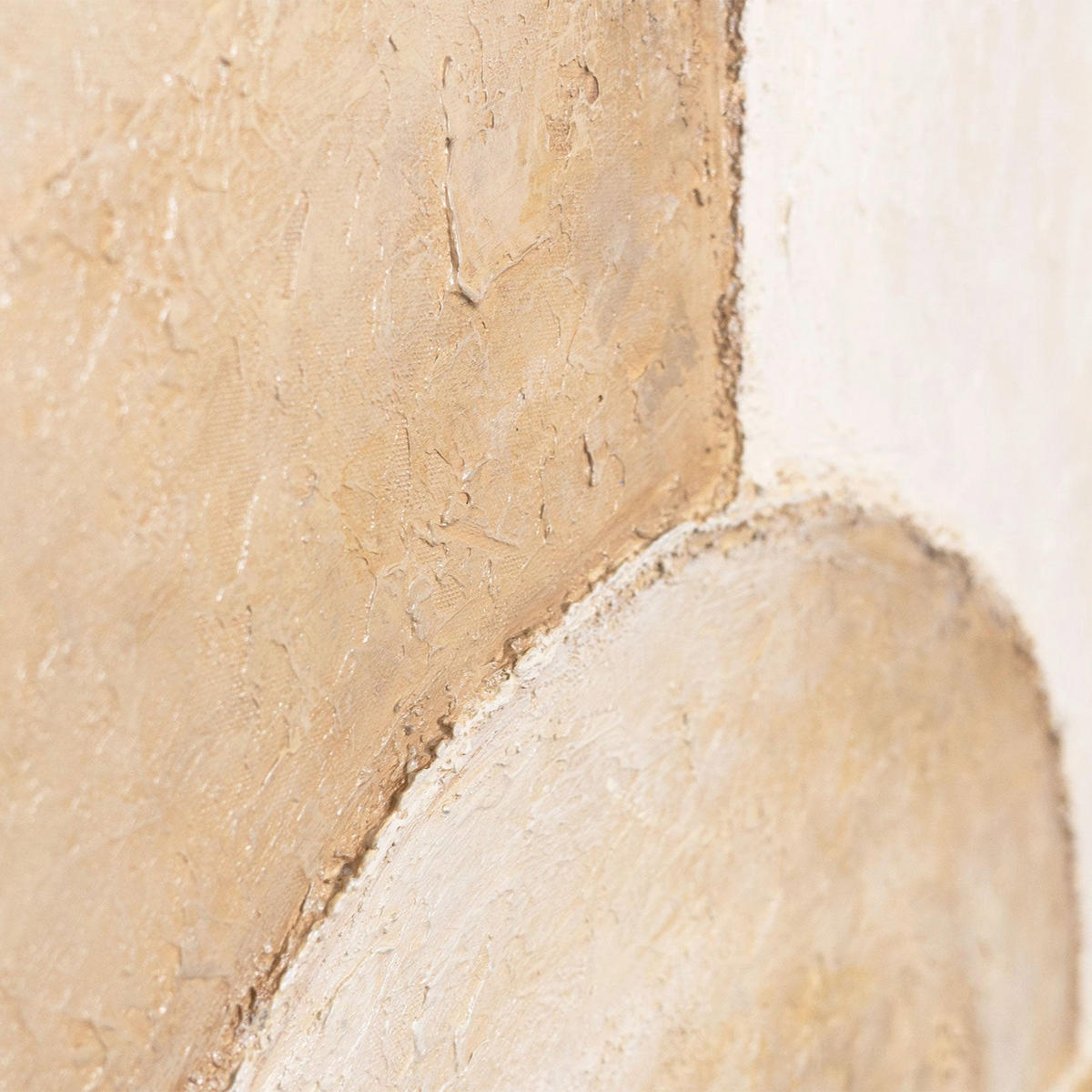 GEMÄLDE Raum der Formen Schattenfugenrahmen Beige 120x60 cm - Beige, Holz (120/60cm) - YS-art gallery
