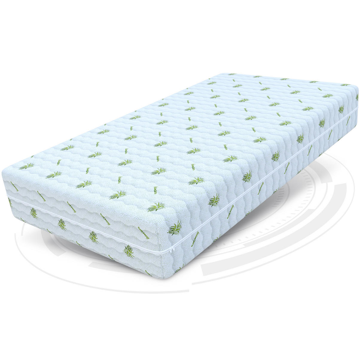 TASCHENFEDERKERNMATRATZE Paloma - Weiß, Textil (180/200cm) - FDM