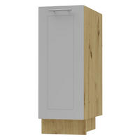 KÜCHENUNTERSCHRANK Kvantum D1D/30 Dust Grey Matt / Eiche Artisan Matt 30 / 50 / 82cm - Eiche Artisan/Grau, Holz/Holzwerkstoff (30/82/50cm) - Feldmann-Wohnen