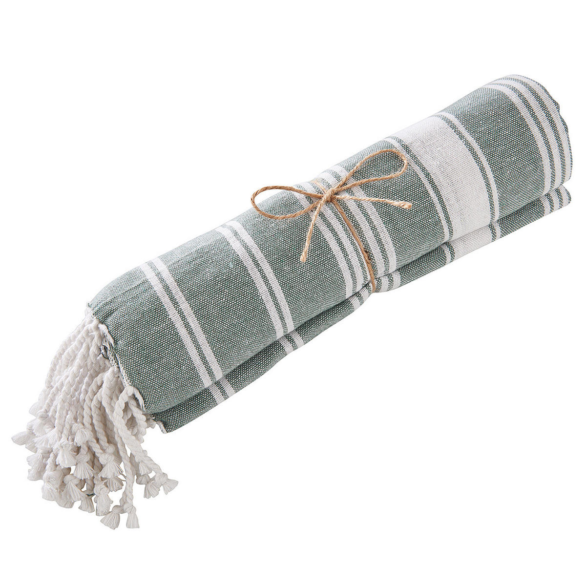 HAMAMTUCH (5er Set) Surfside - Dunkelgrün, Textil (90/170cm) - Butlers