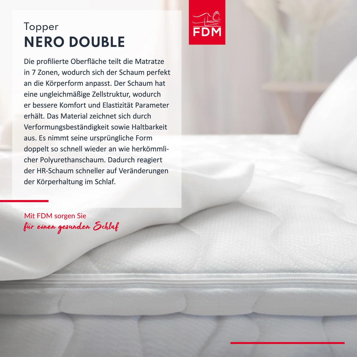 TOPPER Nero Double - Weiß, Textil (120/200cm) - FDM