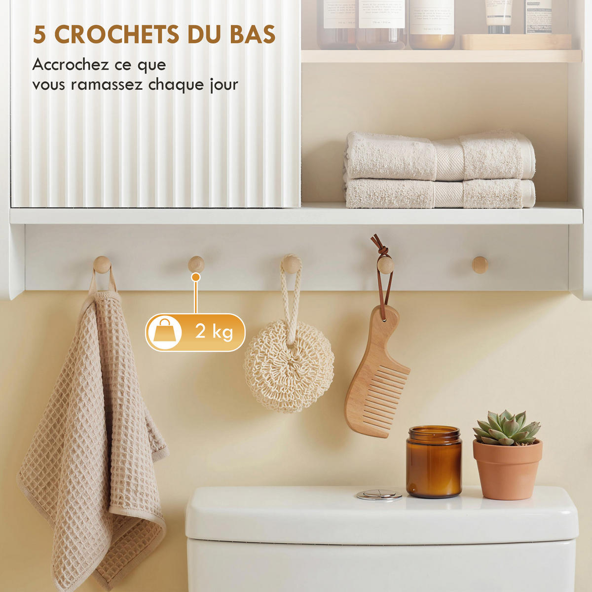 HÄNGESCHRANK Weiß 1 Stück - Weiß, Kunststoff (60/40/20cm) - GiPP