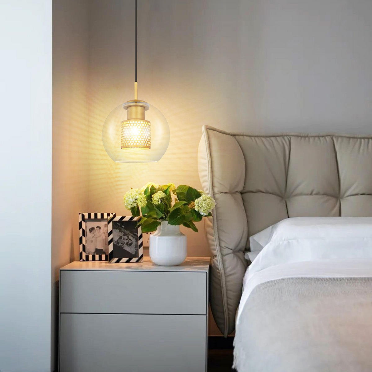 PENDELLEUCHTE Daniel 20/20/155 cm - Transparent, Metall (20/20/155cm) - ZMH