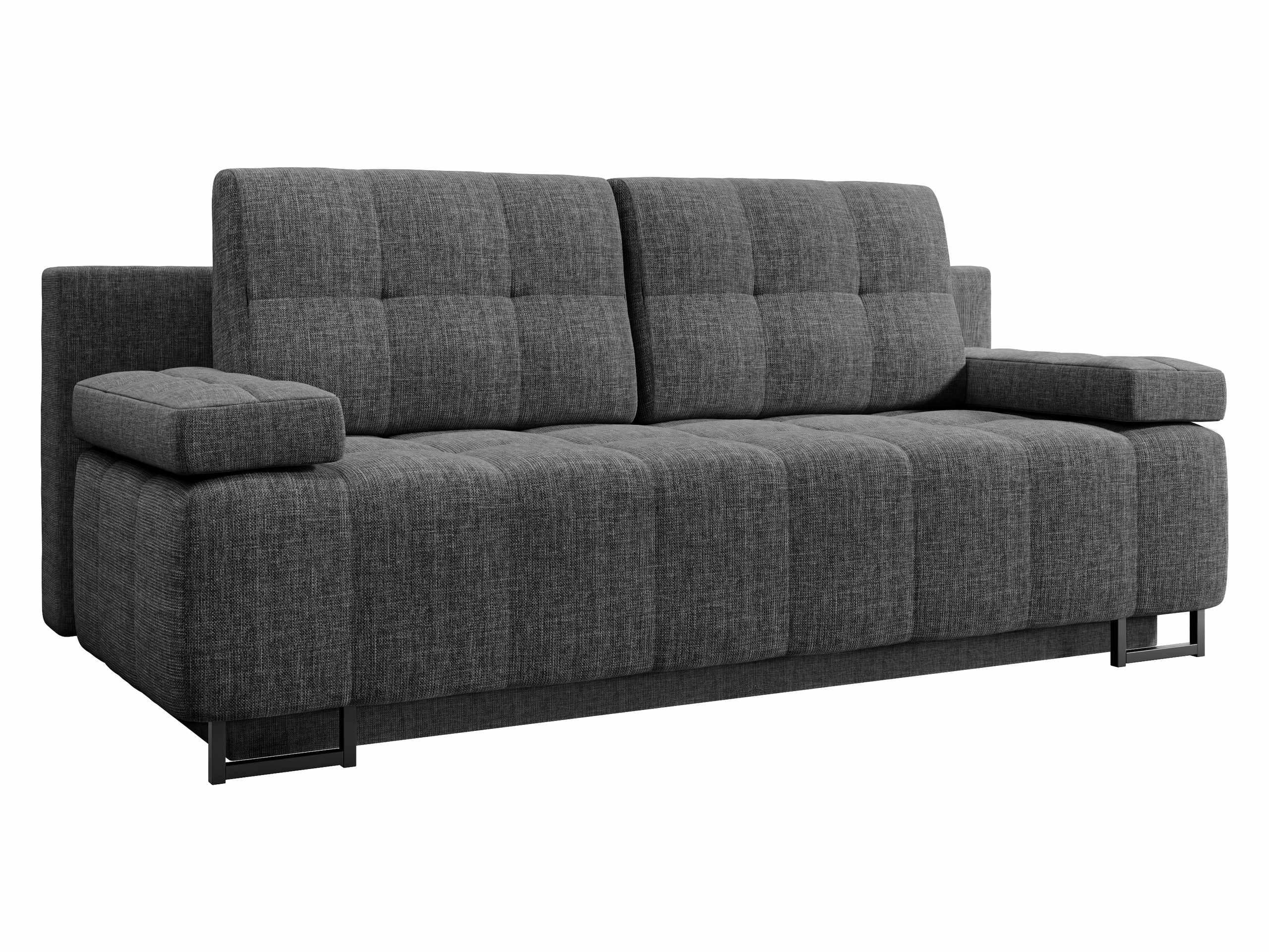 SCHLAFSOFA Morena D - Schwarz/Graphitfarben, Holz/Textil (200/90/90cm) - MIRJAN24