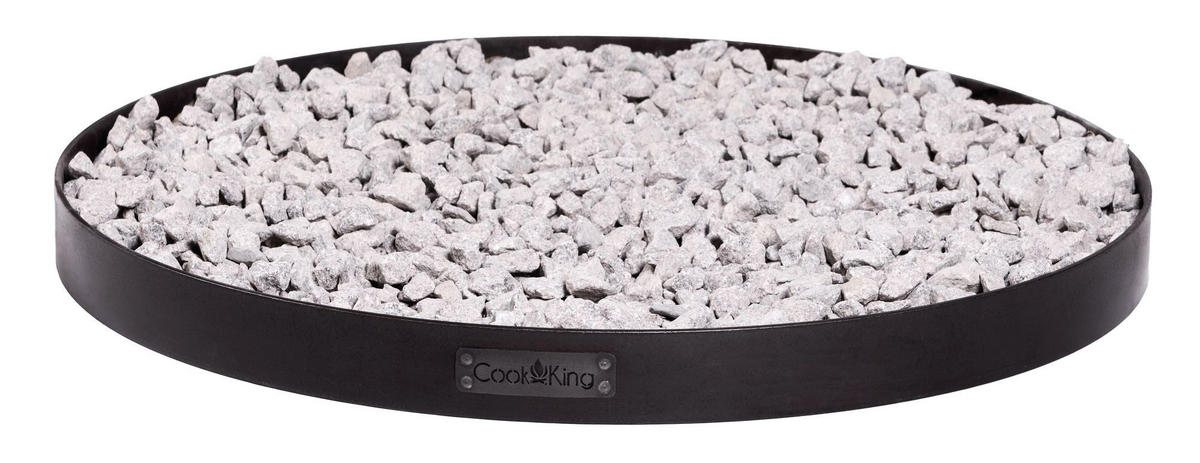 RUNDE Feuerschalenbasis für Dekosteine 120 cm Metall - Rostfarben, Metall (120/120cm) - Cook King
