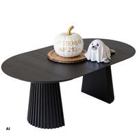 ESSTISCH Andria ausziehbar - Schwarz, Metall (210/120/75cm) - Mr. Deko
