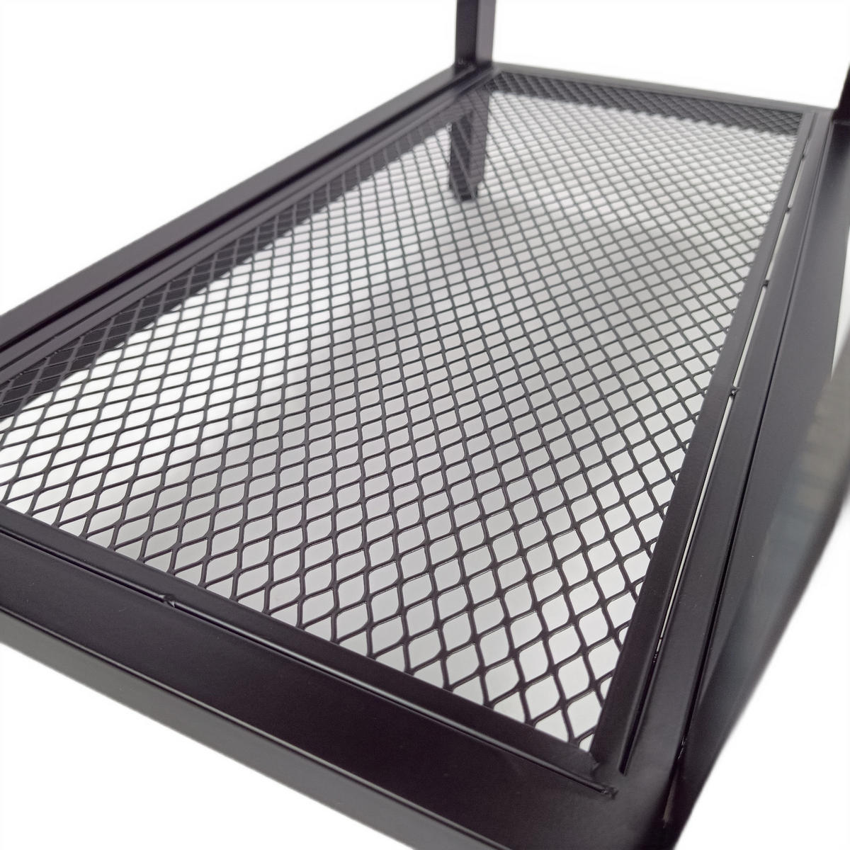 BEISTELLTISCH Metall Holzoptik Dunkelbraun Schwarz 3 Ablagen 59x30x60 cm - Dunkelbraun/Schwarz, Holzwerkstoff/Metall (30/59/60cm) - Begryf