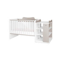 BABYBETT Multi beige 190 x 82 cm, Wickelkommode, Hausbett, Jugendbett, Schreibtisch - Beige, Holzwerkstoff (60/120cm) - Lorelli