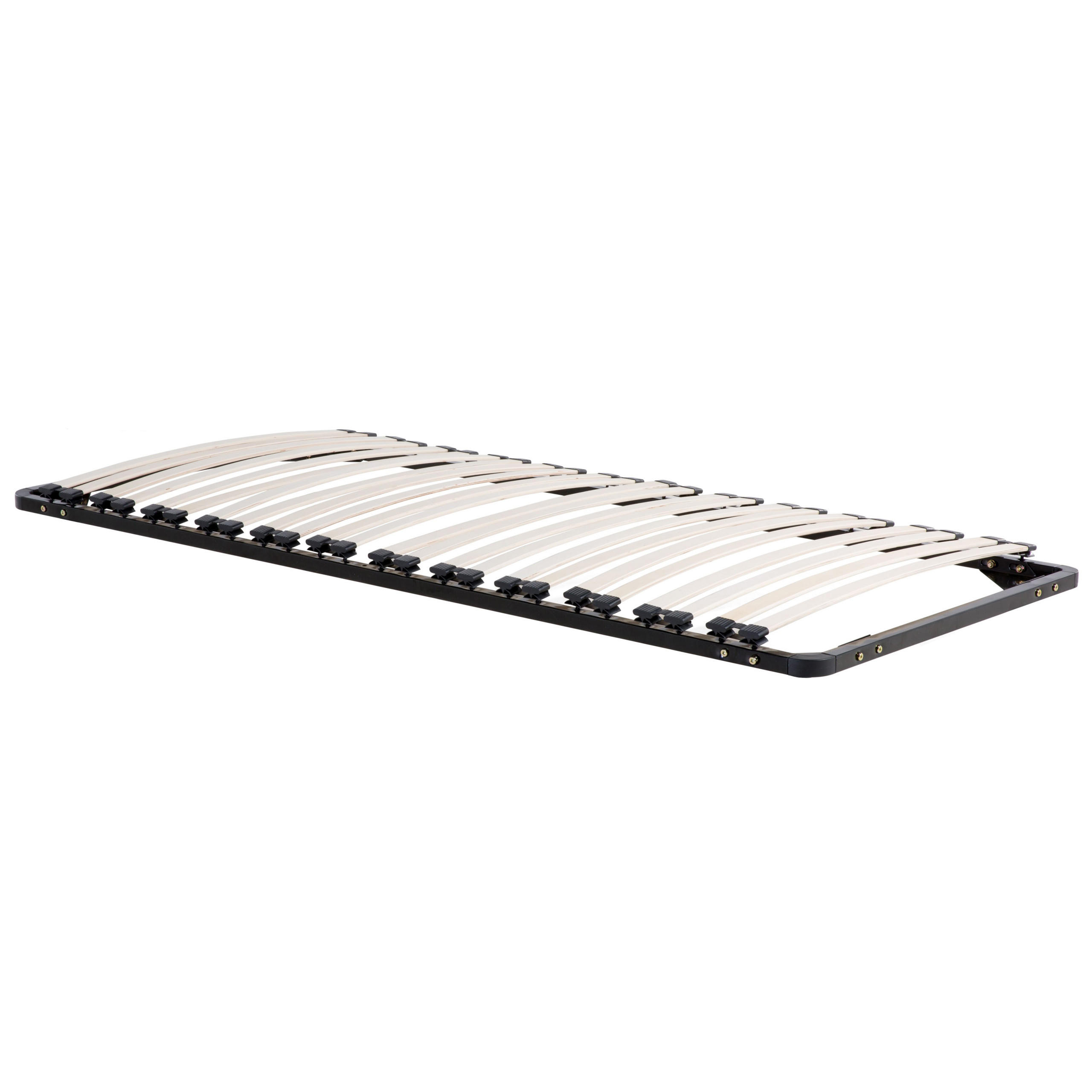 LATTENROST 90x200 cm Schwarz Combourg - Schwarz, Metall (90/9/200cm) - Beliani