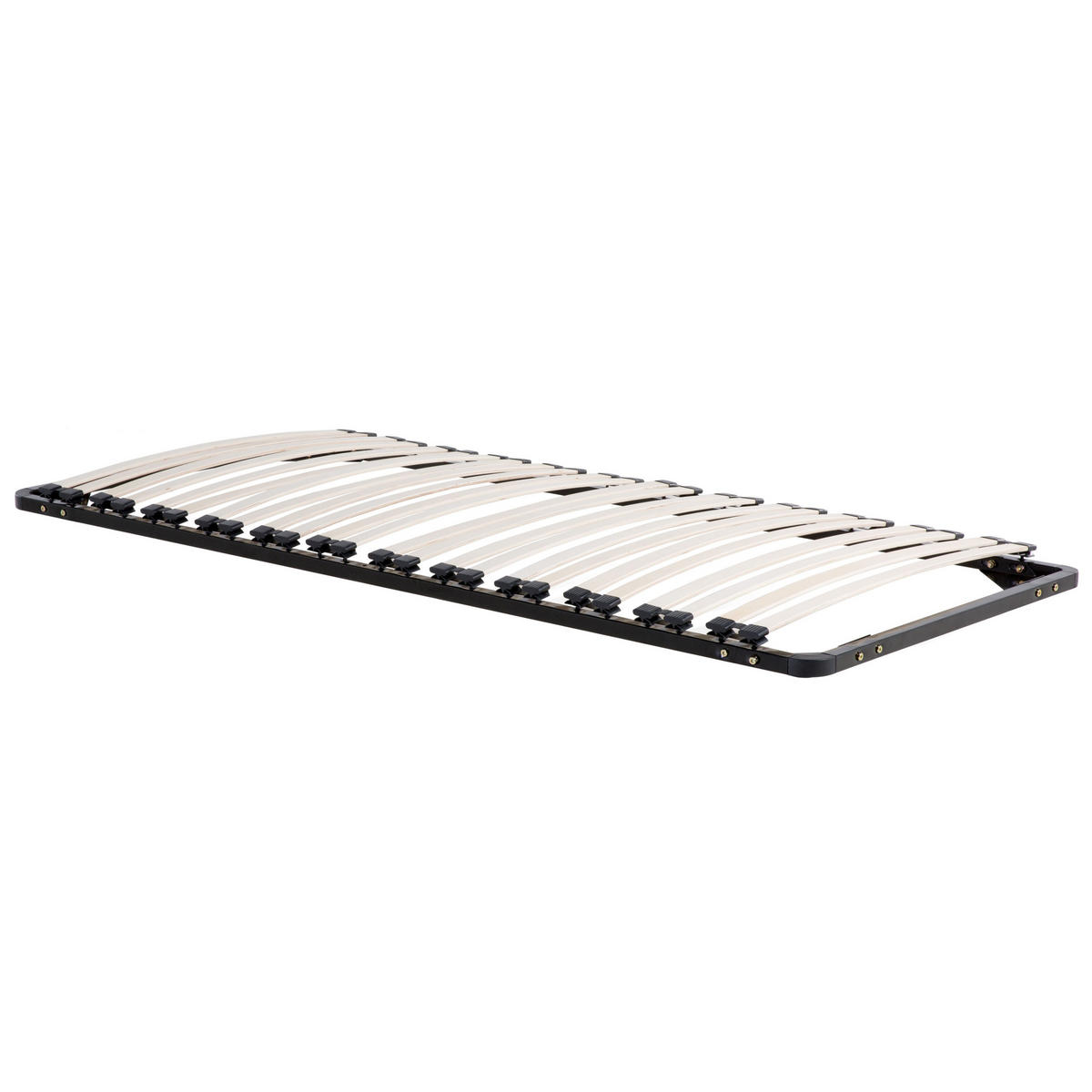 LATTENROST 90x200 cm Schwarz Combourg - Schwarz, Metall (90/9/200cm) - Beliani