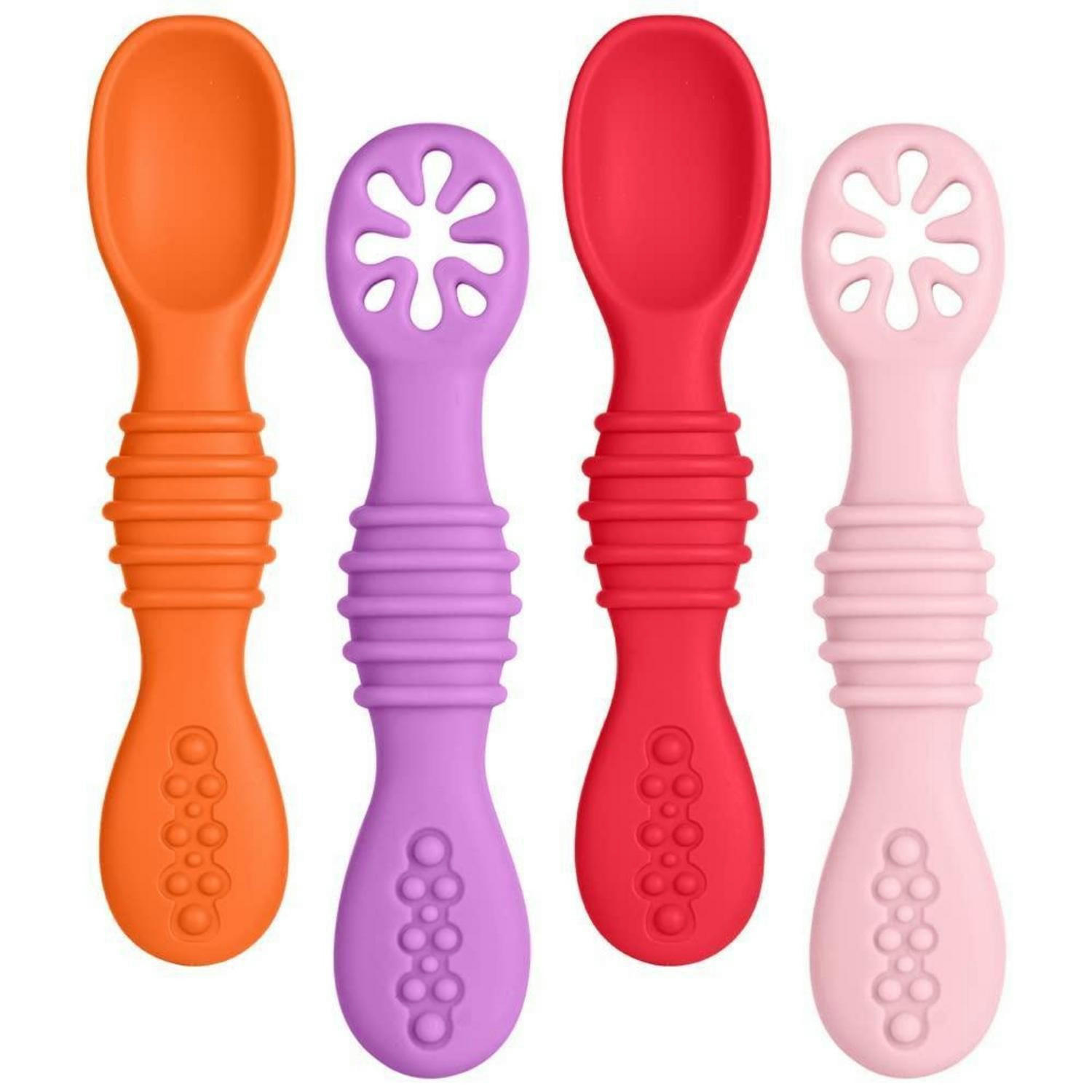 LERNLÖFFEL 4-teiliges Set Silikon Mehrfarbig - Multicolor, Kunststoff