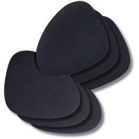COOKINGLIFE Untersetzer - Veganes Leder - Schwarz - Organic - 13 x 11 cm - 6 Stück - Schwarz, Kunststoff (11/13cm) - Cookinglife
