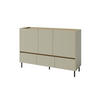 KINDERKOMMODE LIBU 07 150/40/105 in Eukalyptus / Baltic Düne Eiche - Alteiche/Eukalyptusholzfarben, Holzwerkstoff (150/105/40cm) - Deine Möbel 24