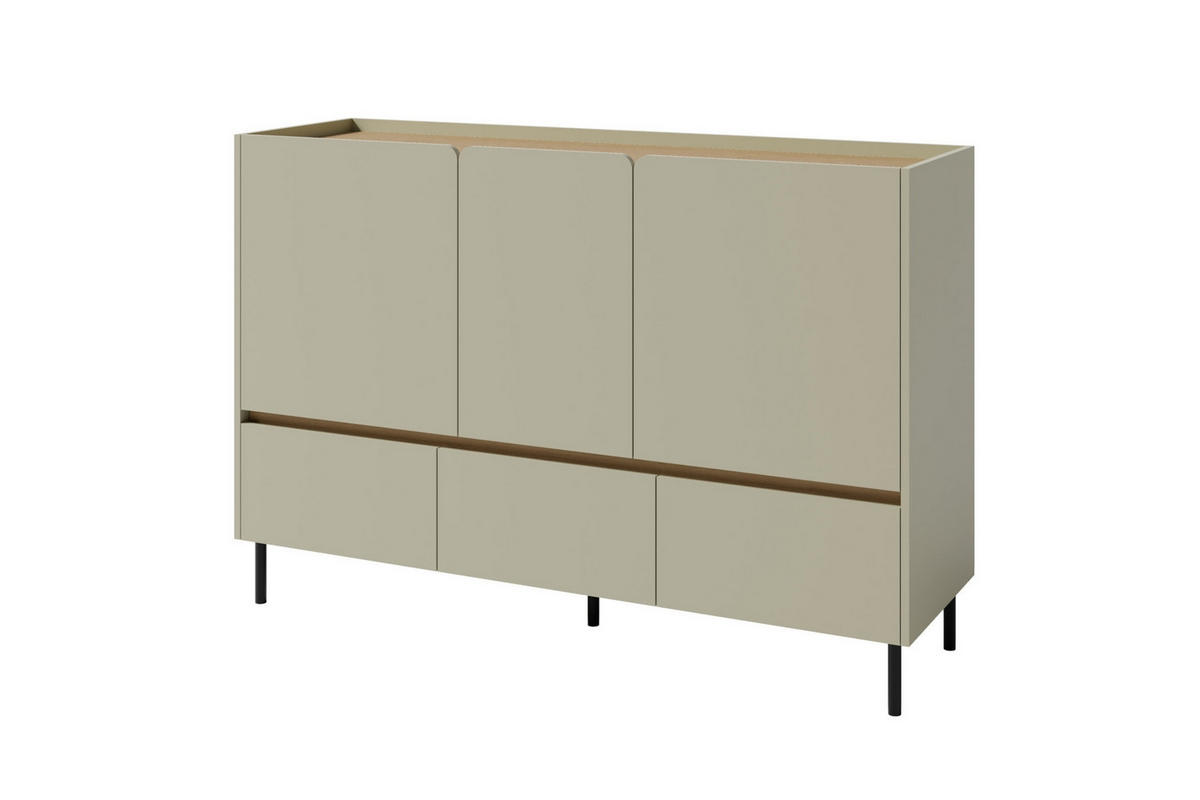 KINDERKOMMODE LIBU 07 150/40/105 in Eukalyptus / Baltic Düne Eiche - Alteiche/Eukalyptusholzfarben, Holzwerkstoff (150/105/40cm) - Deine Möbel 24