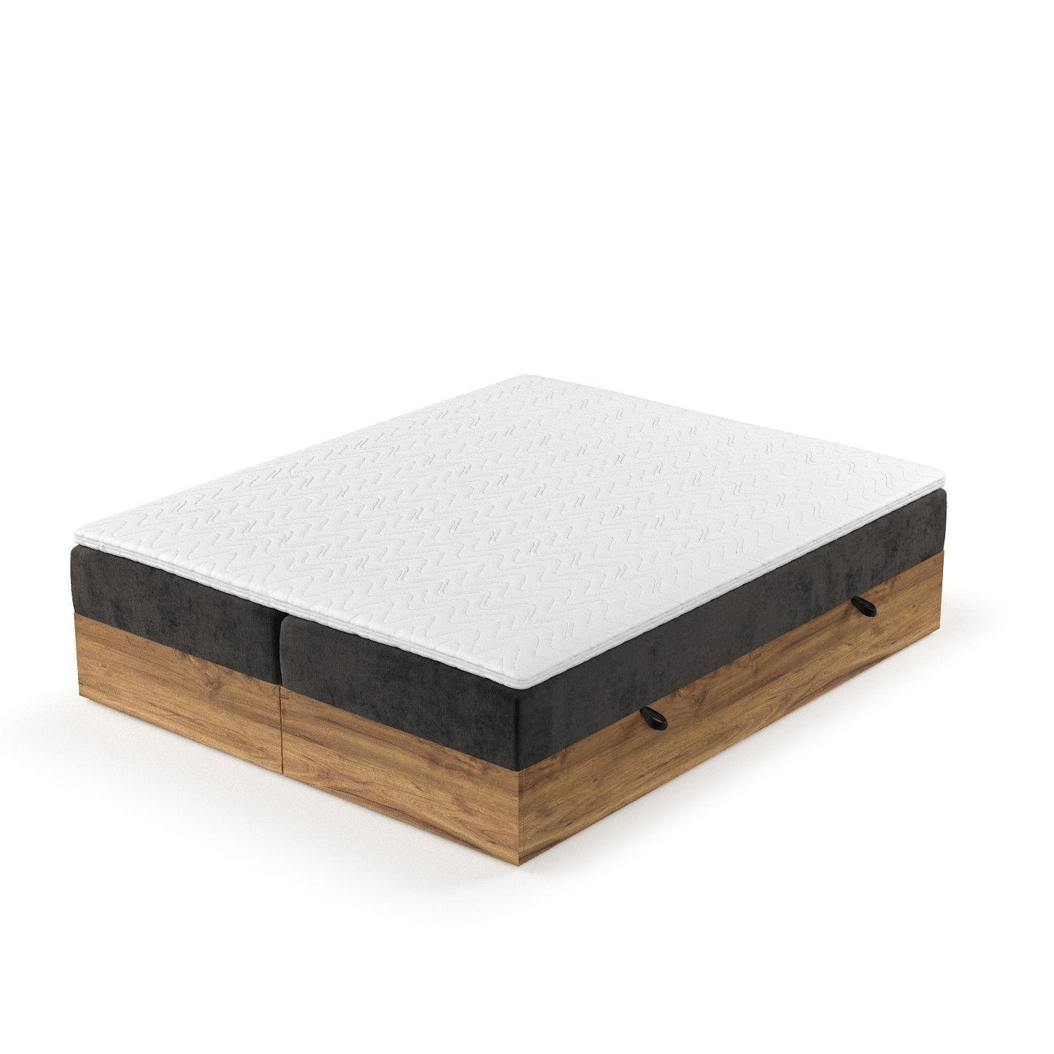 BOXBETT Faro Schwarz 180/200 cm - Schwarz, Holz/Holzwerkstoff (180/200cm) - Maison de Reve