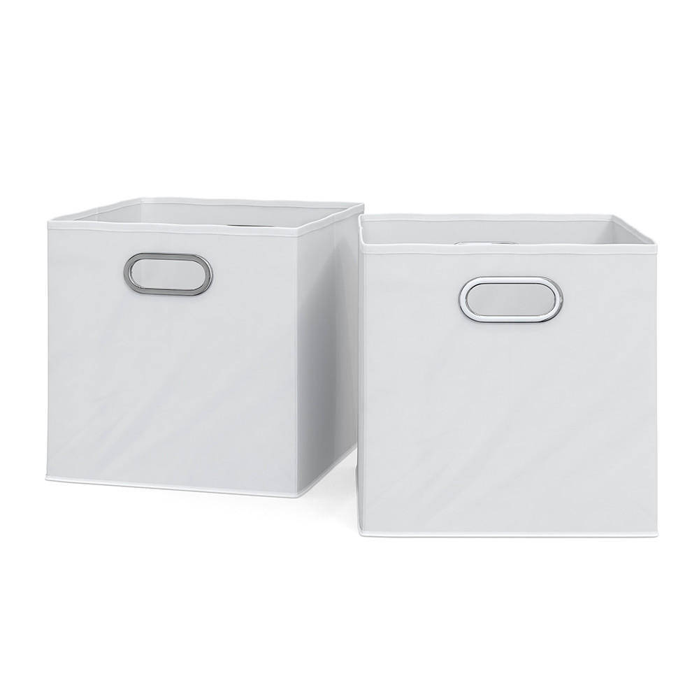 FALTBOX Weiß 30 x 30 cm 2er Set - Weiß, Wellpappe (30/30/30cm) - Vicco