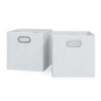 FALTBOX Weiß 30 x 30 cm 2er Set - Weiß, Wellpappe (30/30/30cm) - Vicco