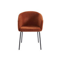 STUHL - 56.5 cmcm x 58.5 cmcm - Stoff - Terracotta - MORONI - Terracotta, Textil (56.5/79/58.5cm) - Vente-Unique