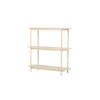 STANDREGAL HEIM Beige 120x40x120 cm - Beige, Holzwerkstoff (120/120/40cm) - FURNLUX