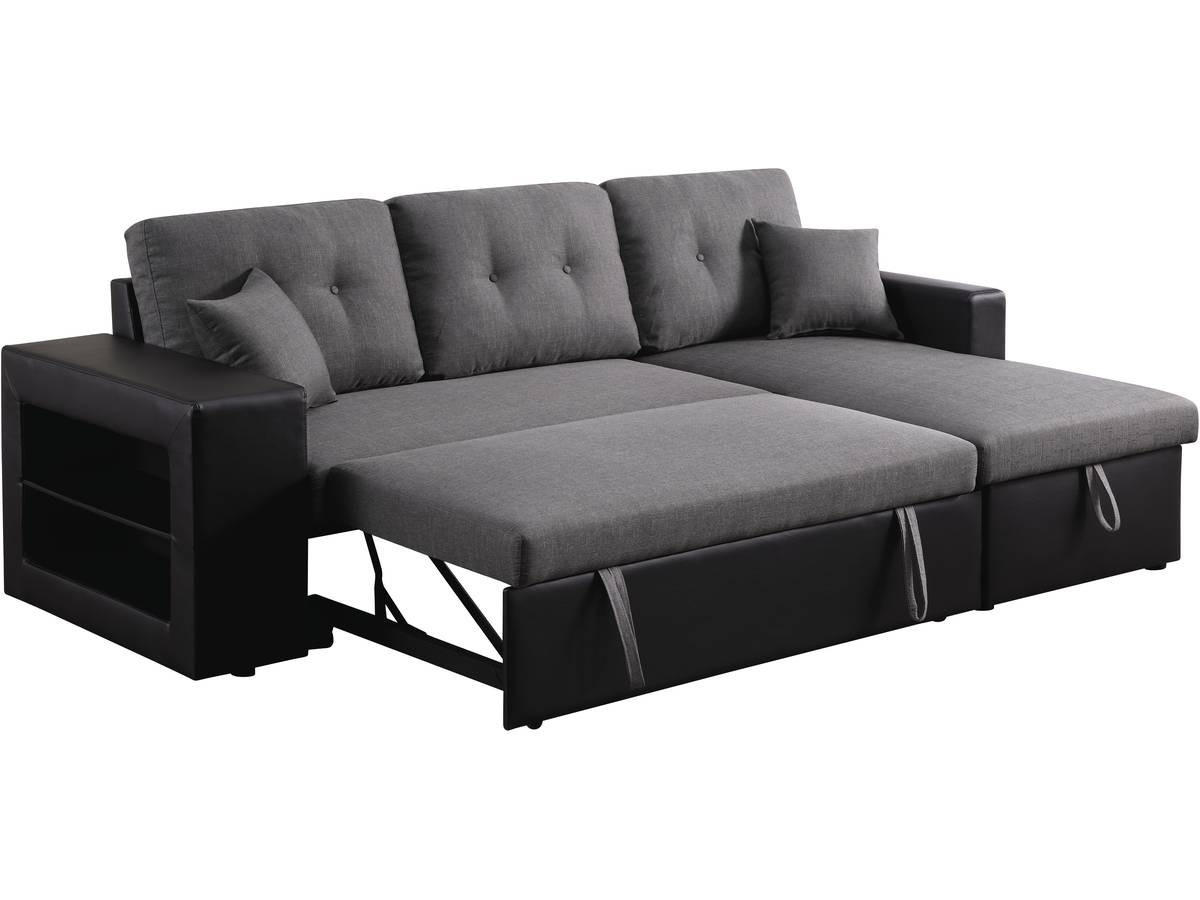 ECKSOFA axel Schwarz/Grau - Grau, Textil (146/233cm) - Habitat Garten