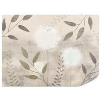 FOTOTAPETE Löwenzahn Blätter Retro 200x140 - Beige/Braun, Papier (200/140cm) - Muralo