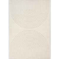 KURZFLORTEPPICH Geometrisch MUOTA Polypropylen Creme 200 x 280 cm - Beige, Textil (200/280cm) - KADIMA DESIGN