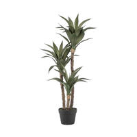 KUNSTPFLANZE Künstliche Agave - Pepe 100 cm - Grün, Kunststoff (100cm) - Emerald