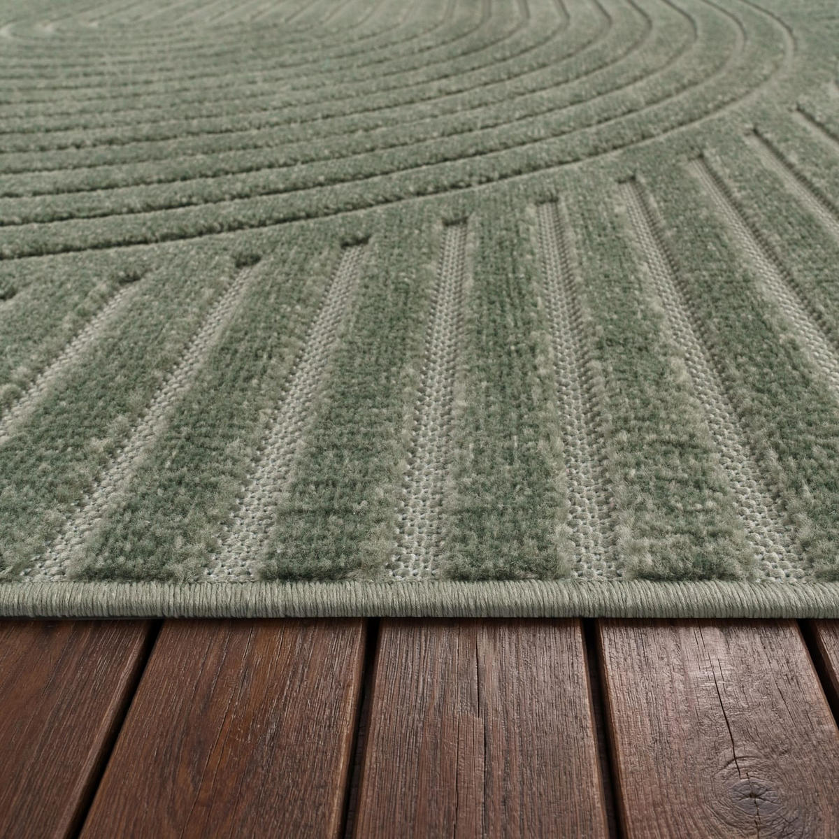 OUTDOORTEPPICH 60/100 cm Cotton 236 - Grün, Kunststoff (60/100cm) - Paco Home