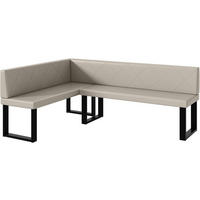 ECKBANK ERIC_U - Beige, Leder (142/196cm) - Meblini