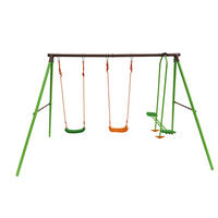 KLETTERGERÜST AUS STAHL leo Grün - Grün, Metall (156/196/297cm) - Habitat Garten