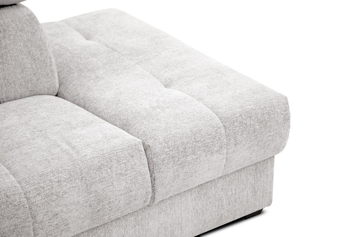 ECKSOFA CALVERA 5-Sitzer, weiß - Weiß, Holzwerkstoff/Textil (298/239cm) - Courtois Laville