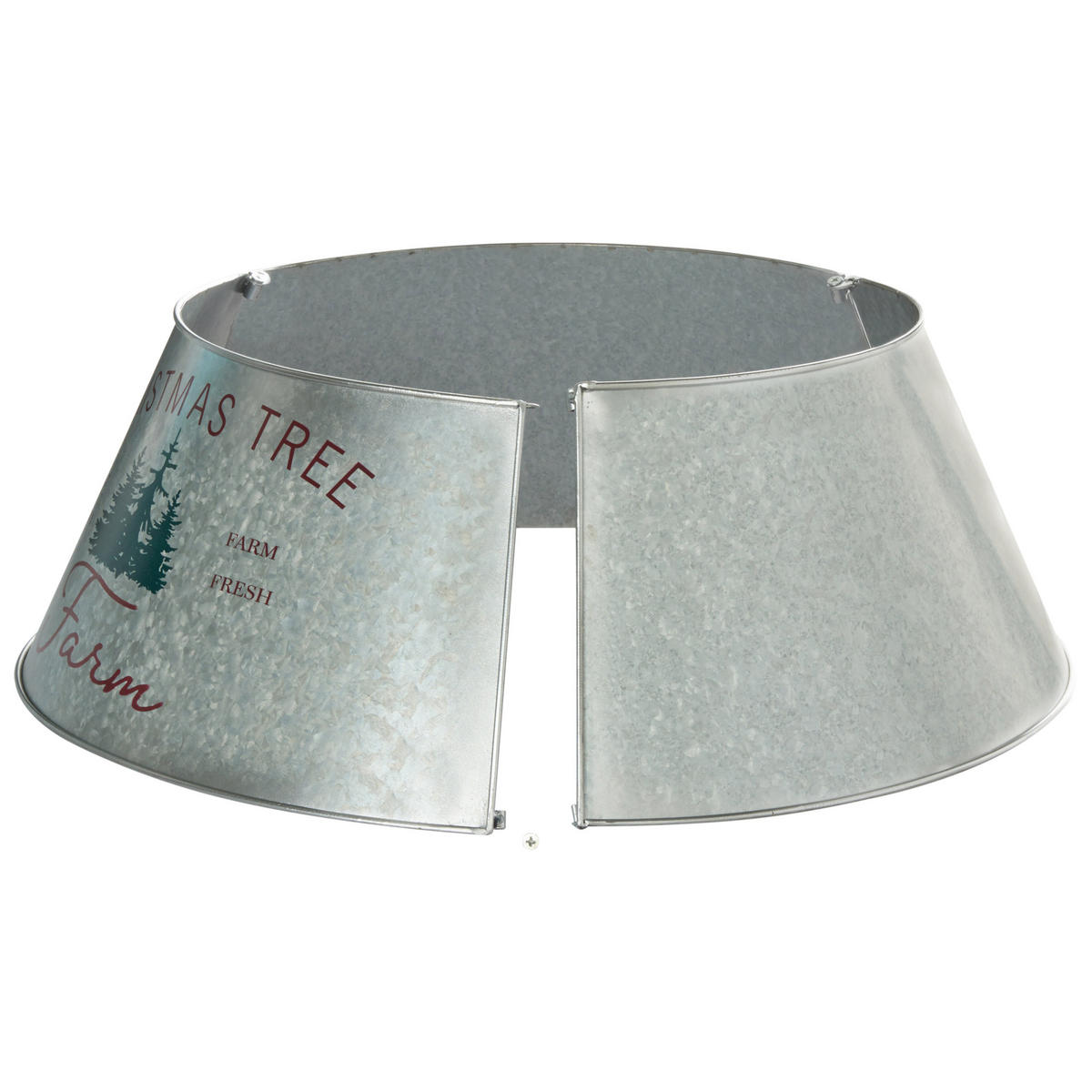 SUKNĚ POD VÁNOČNÍ STROMEK 25 cm Stříbrná Rovaniemi - stříbrná, kov (65/25cm) - Beliani