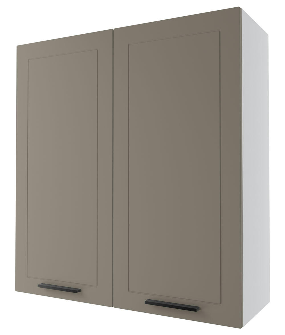 KÜCHENHÄNGESCHRANK Kvantum W4/90 Weiß Matt / Weiß Matt 90 / 32,5 / 96cm - Beige/Weiß, Holz/Holzwerkstoff (90/96/32.5cm) - Feldmann-Wohnen