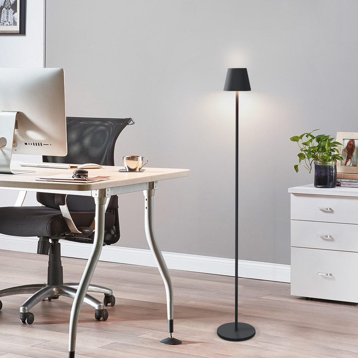 STEHLAMPE Scheinhold 11.0/125.0/11.0 cm - Schwarz, Metall (11/11/125cm) - ZMH