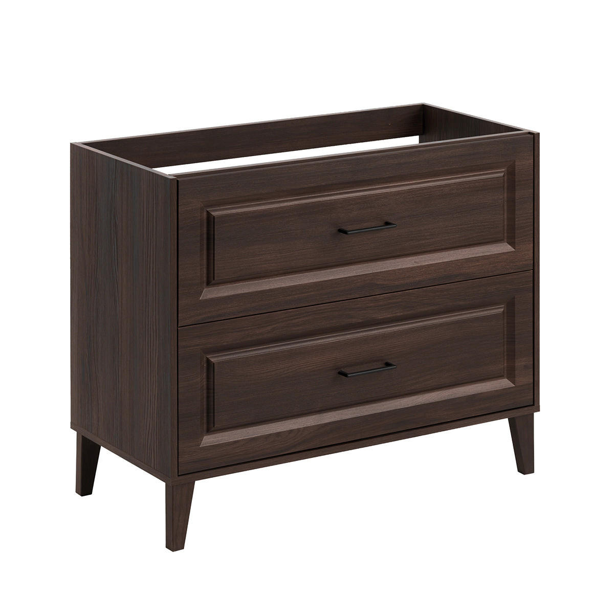 SKRINKA POD UMÝVADLO 100cm Moka Drevo - hnedá, kompozitné drevo (100/82/46cm) - Petits-meubles