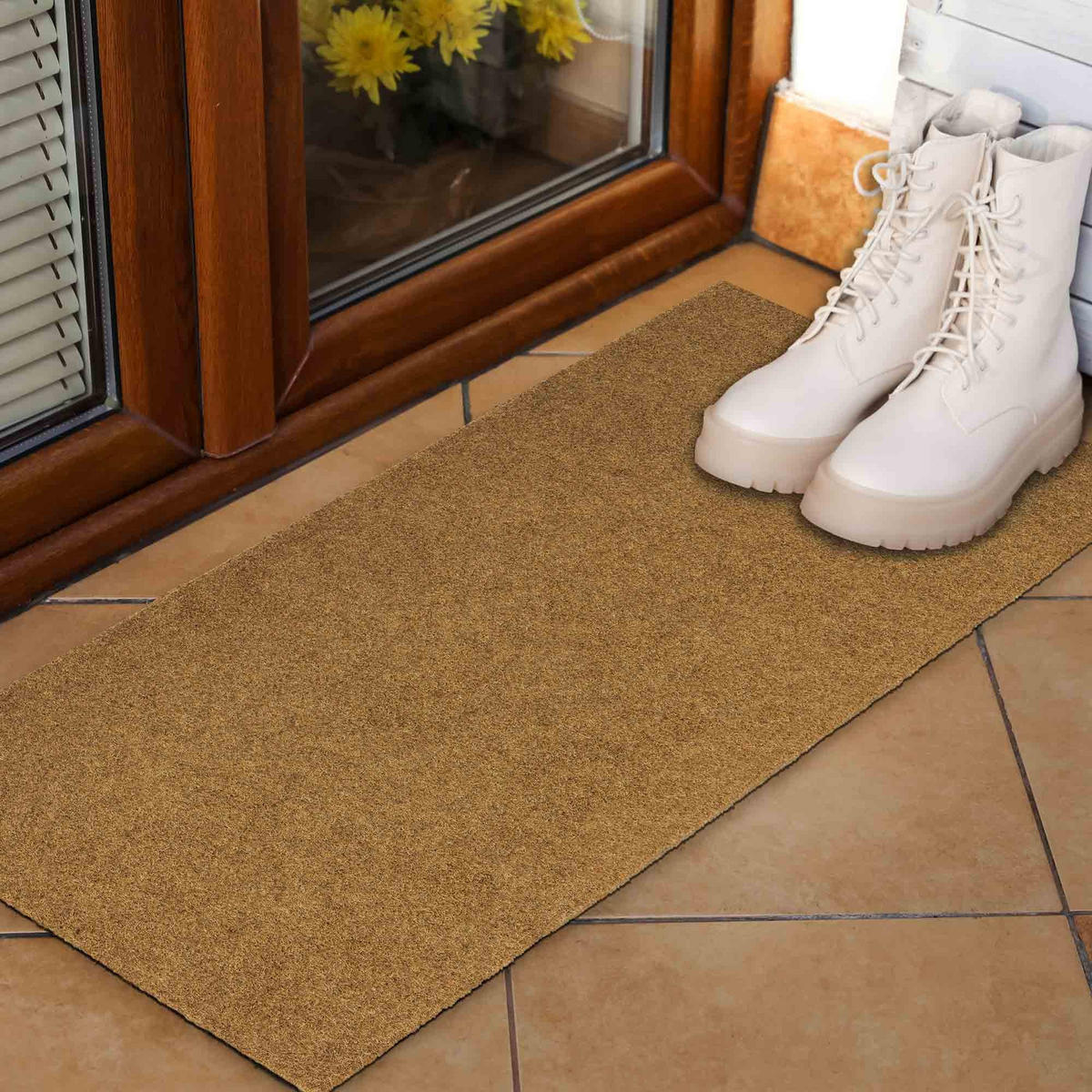 SCHMUTZFANGMATTE INDOOR UND OUTDOOR POWER RIB - Beige, Textil (40/60cm) - Astra