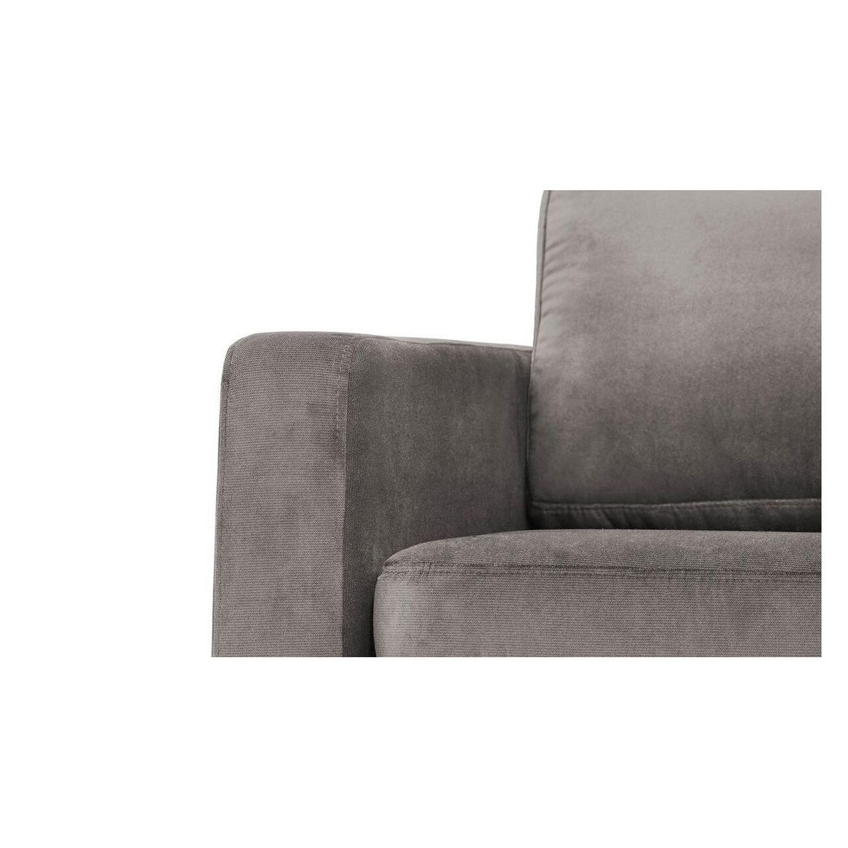 ZWEISITZER-SOFA Lioni-Kronos 15 - Graubraun, Holz/Textil (143/84/94cm)